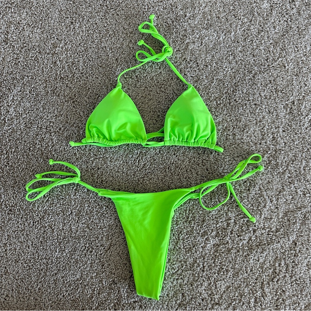 Vibrant Green Bikini Set